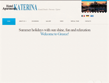 Tablet Screenshot of katerina-hotel.gr